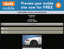 Tablet Screenshot of cmcarspecialist.com